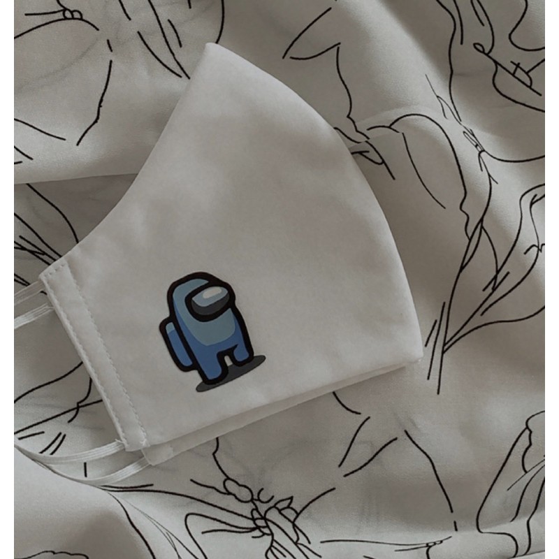 Masker Among Us biru