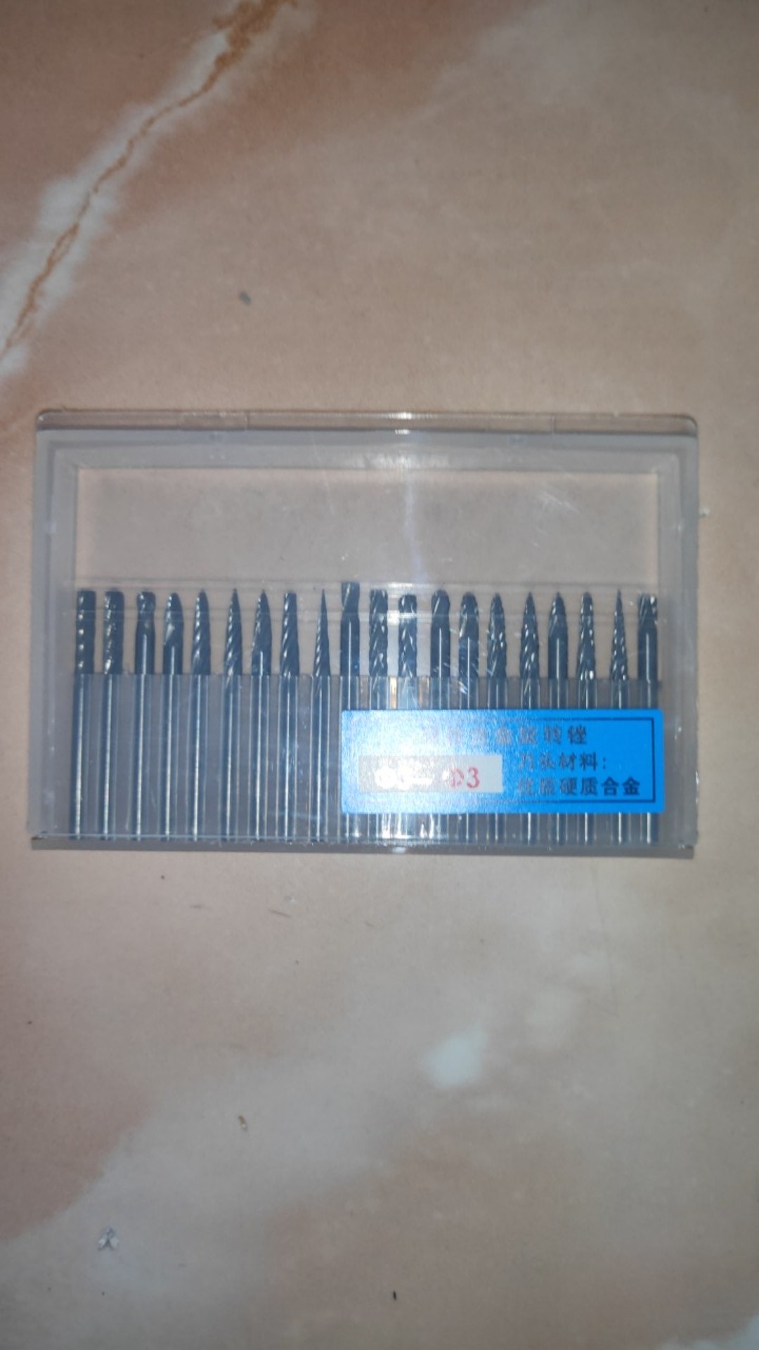 20pcs Mata Bor Putar Carbide Burrs 3x3mm Untuk Memotong / Memoles