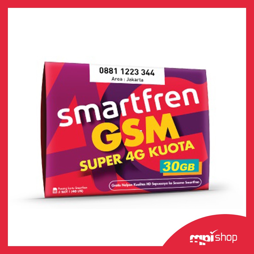 SMARTFREN Super 4G Kuota ( Perdana Data ) - 30 GB
