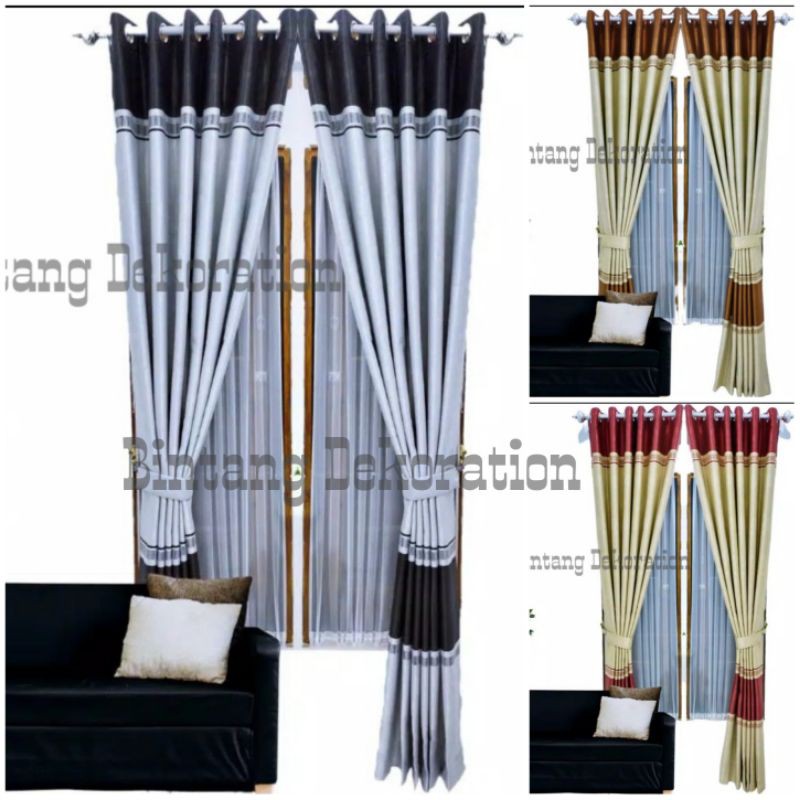 Gorden Blackout Polos Embos Import Minimalis Super Tebal dan Mewah