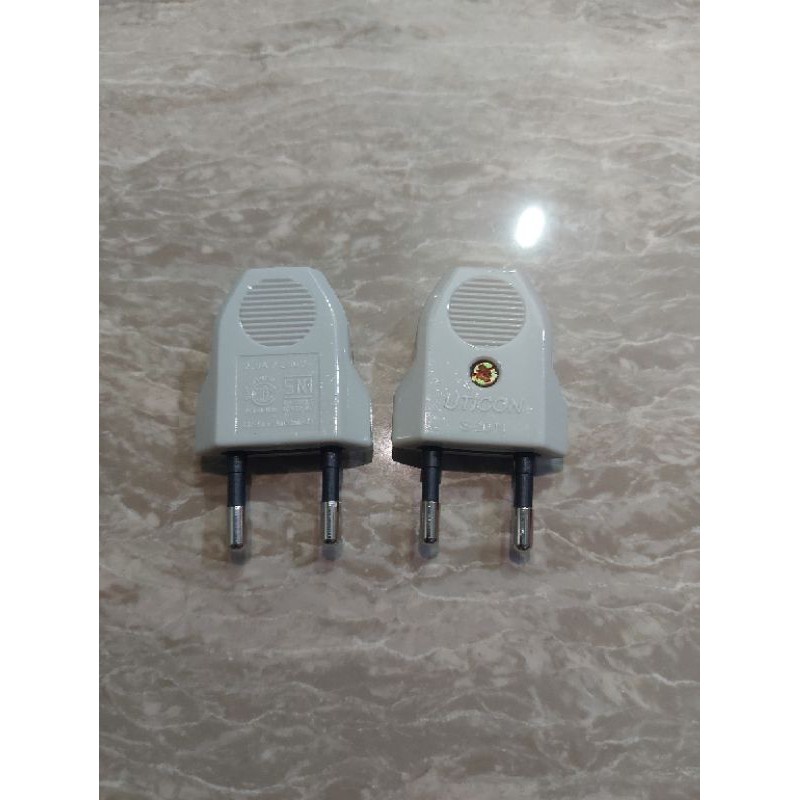 Steker Gepeng UTICON S 20 N/ Tusuk Kontak/ Safety Plug/ Colokan Gepeng Uticon S-20N