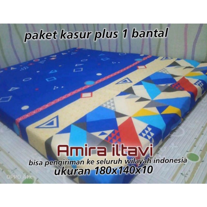 kasur Busa Lantai super awett Berkualitas Density superr uk 180x140x10 plus bantal