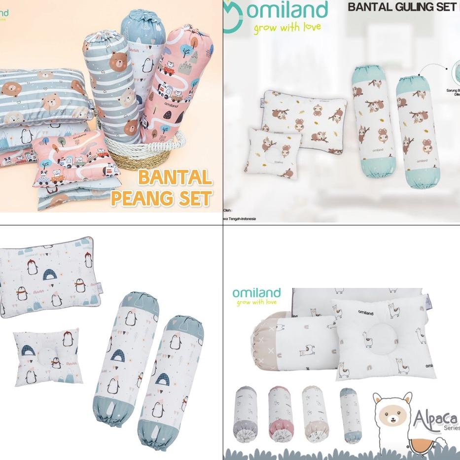 Bantal Bayi Omiland/ Bantal Omiland / Bantal Peyang Omiland / Omiland Bantal Guling Set Bayi Omiland