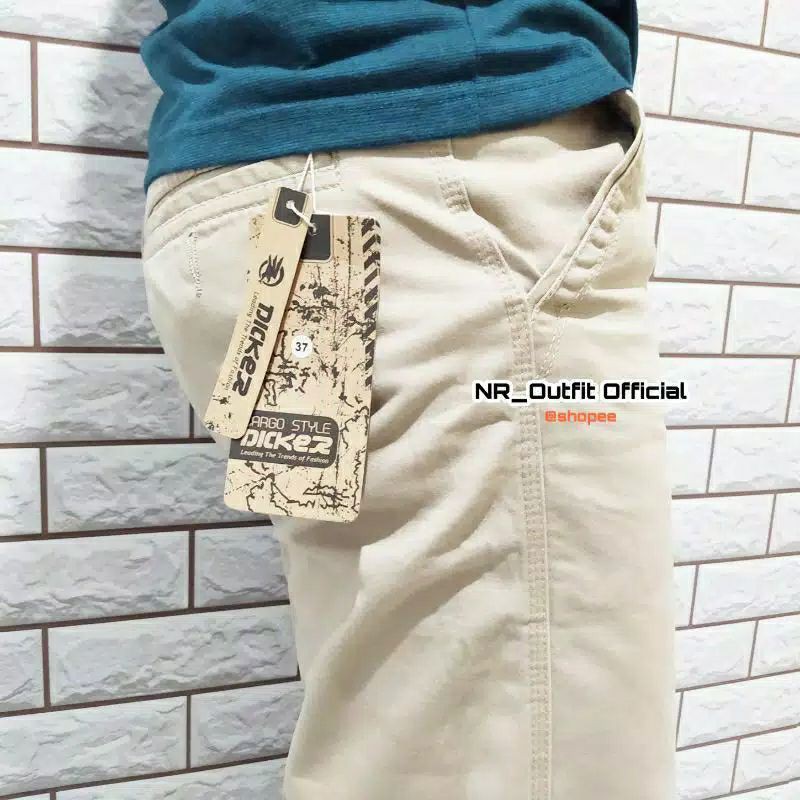 Celana Original Dicker Pendek Pria Chino Premium Bahan Cotton Twill Canvas Tebal Tidak Berbulu Size 28-38