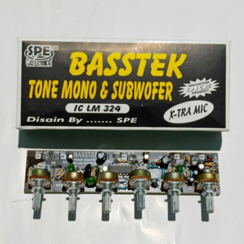 BASSTEK Tone Control Mono Plus Subwoofer Middle Dan Preamp Mic
