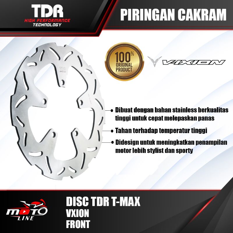 PIRINGAN CAKRAM TDR VIXION DEPAN T-MAX