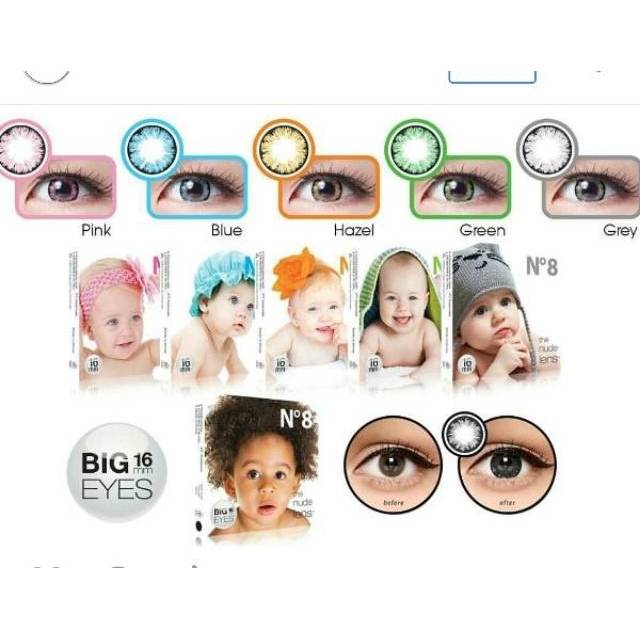 Softlens Ice N8 /Softlense /Softlen ice n8 tersedia normal dan minus