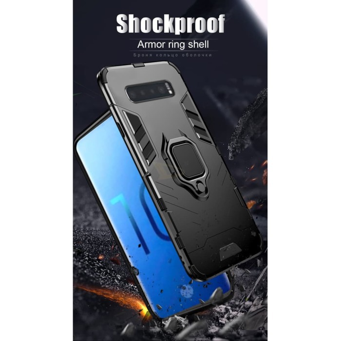 Unik Case Samsung Galaxy S10 S10e S10 Plus Casing Ring Stand Cover HQ - Sepuluh terjangkau