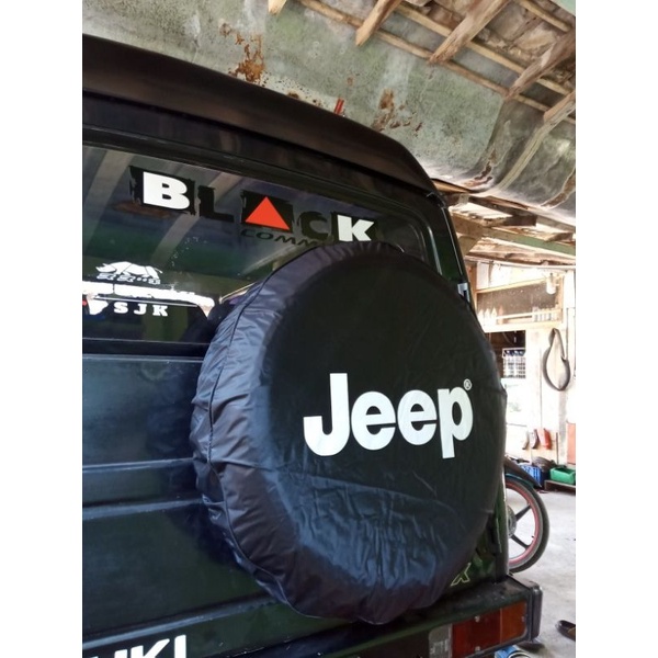 sarung cover ban mobil belakang jeep ukuran S / M / L kulit sintetis universal