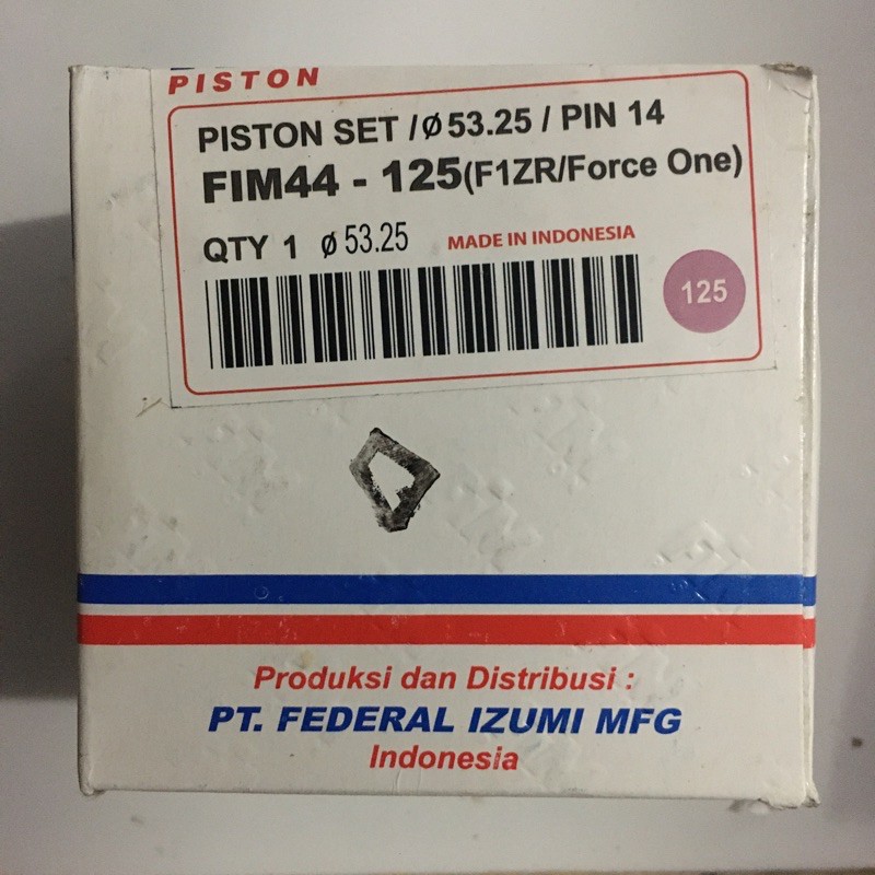 Piston Fim FIZ R piston kit fim fiz r os 25 50 75 125 200 350 piston fiz r fim-Over size 125