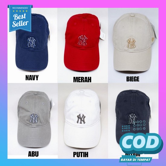Topi Pria Distro Dewasa Sport Cowok Keren Baseball Cap Edkio Snap GB599 Topi Baseball Ny/ New York