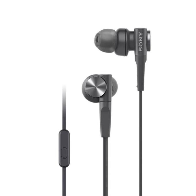 SONY IN-EAR EXTRA BASS HEADPHONE MDR-XB55AP / XB 55AP - HITAM - HITAM - 229