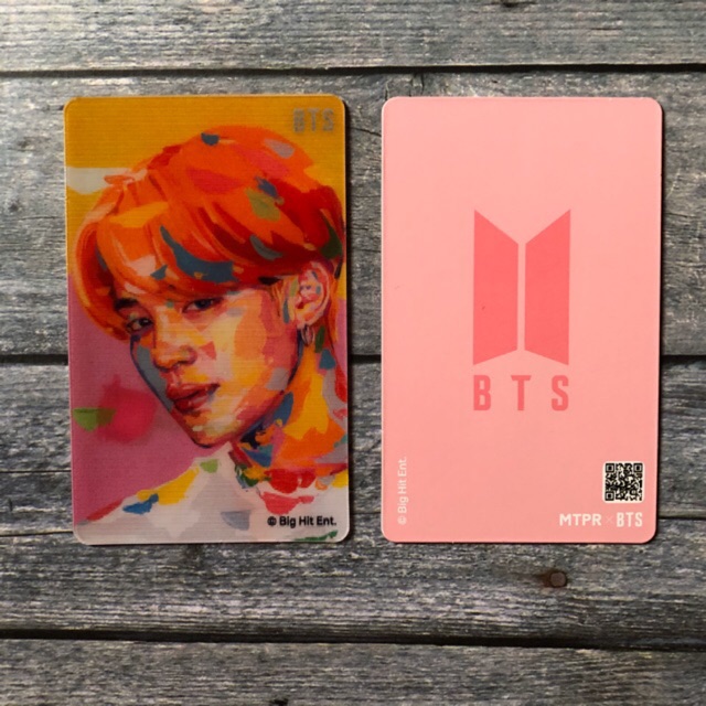 BOOKED [ bts x mtpr ] boy with luv lenti card