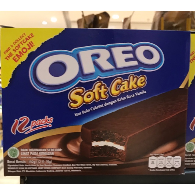 

Oreo Soft Cake Kue Bolu Cokelat 1 Pak Box 12 Pcs 16 gr - Coklat Chocolate