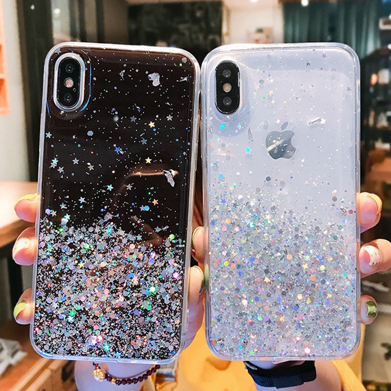 Casing Soft Case Quicksand Glitter Untuk IPhone 11 / 12 / 13 Pro Max / X / Xs / Xr / 7 / 8plus