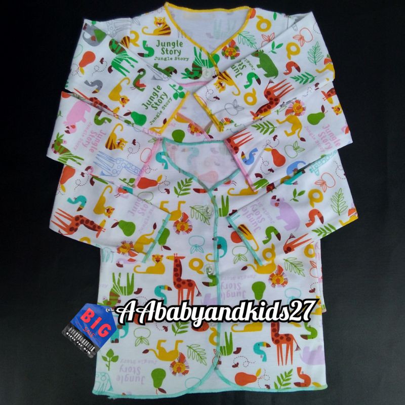 3PC Baju Bayi Lembut Lengan Panjang Jay Jay Rotary SNI-Baju Bayi Lengan Panjang SNI Rotary