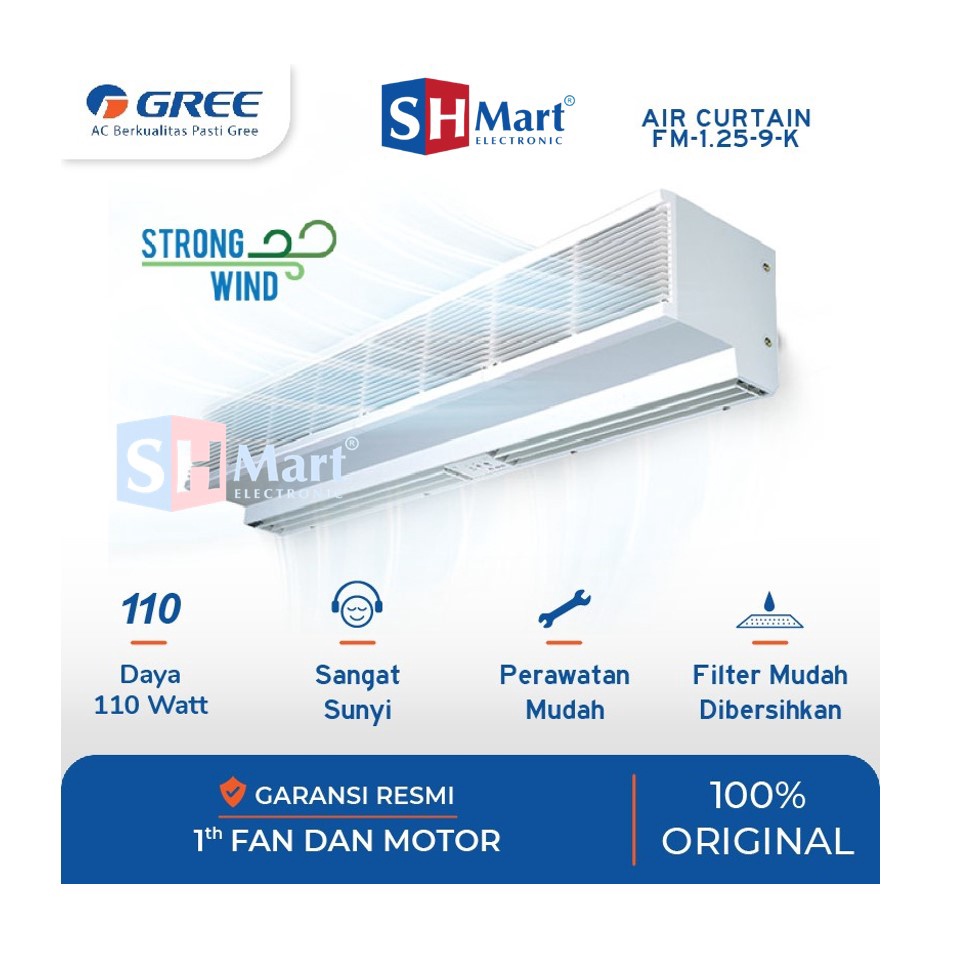 AIR CURTAIN GREE FM-1.25-9-K (90 cm) UNIT ONLY (MEDAN)