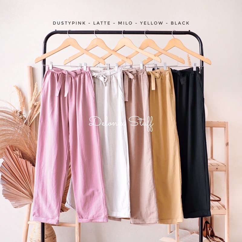 Enzy linen pants