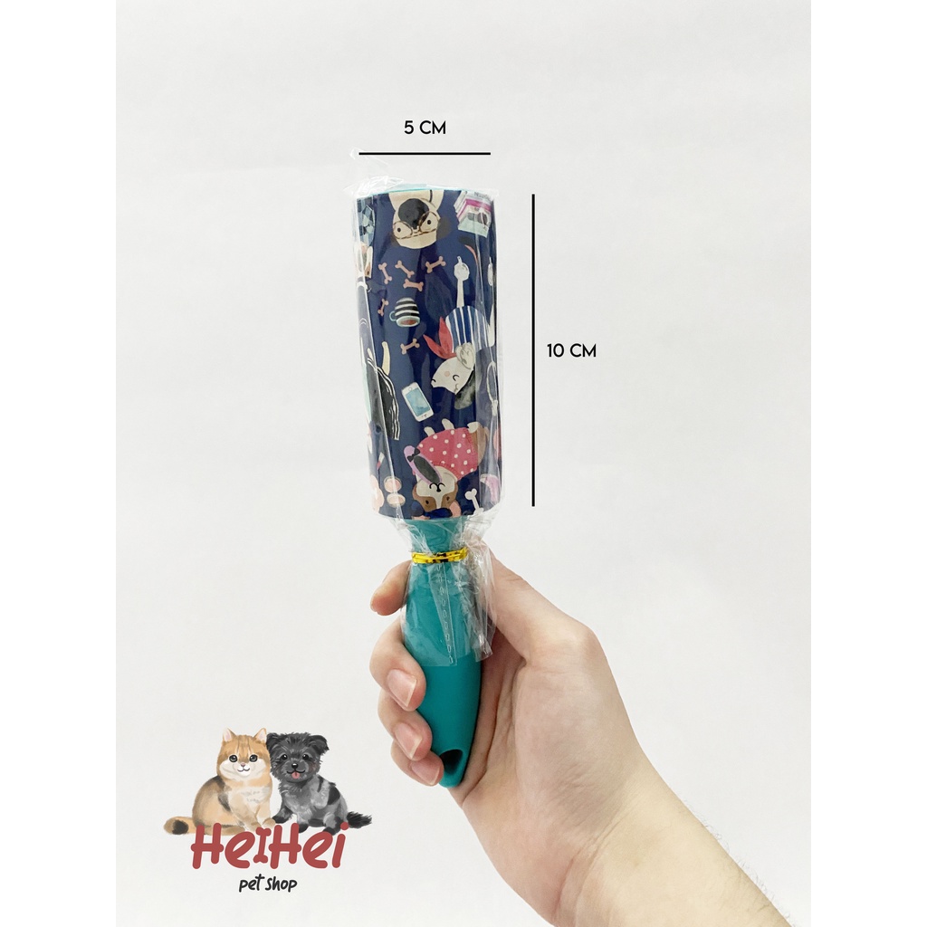 Lint Roller Pembersih Bulu Hewan Anjing Kucing Atau Debu Pada Pakaian dan Perabot Full Set