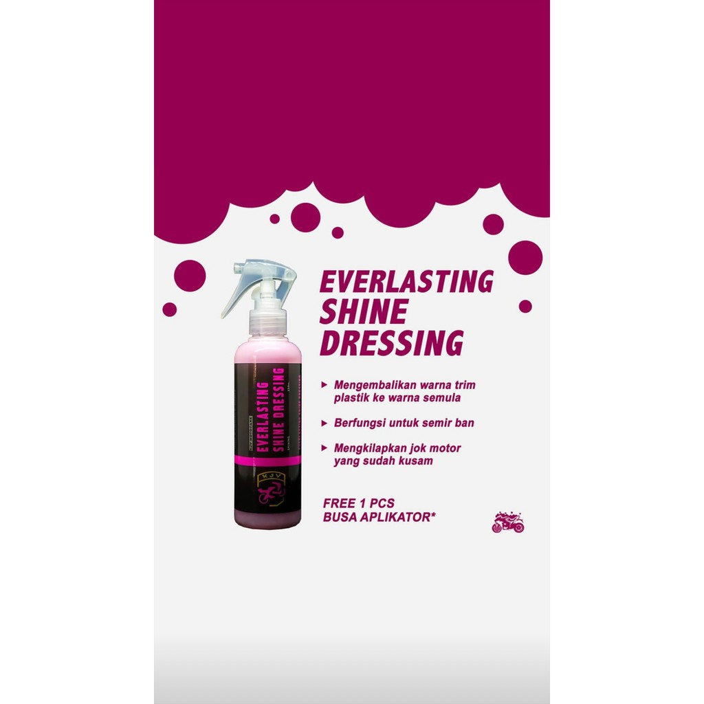 KJV Motocare Everlasting Shine Dressing MENGKILAPKAN BODY, BAN, TRIM
