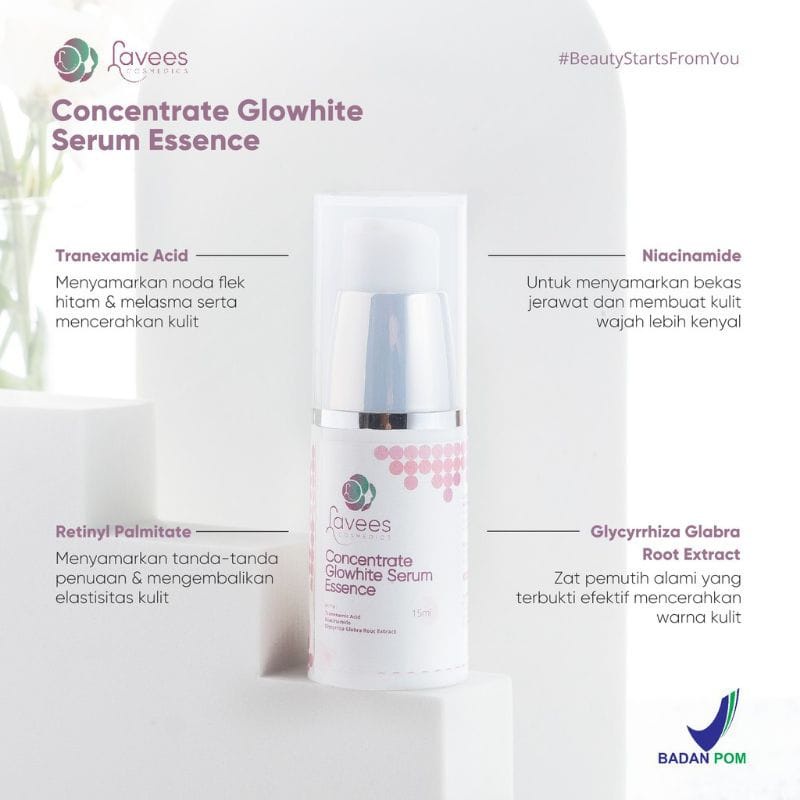 [SERUM FLEK & MELASMA] Lavees Concentrate Glowhite Serum Essence