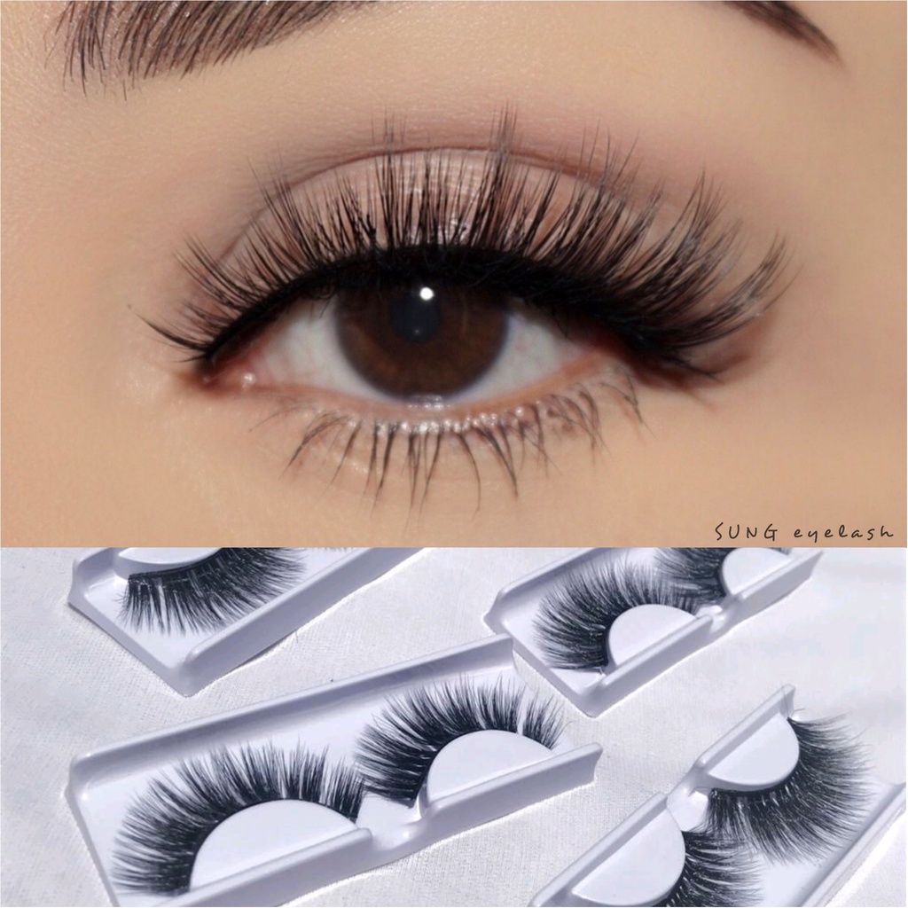 nadiSSE BULU MATA PALSU PANJANG DAN RINGAN UNTUK PESTA/ BULU MATA BAHAN CERPELAI PREMIUM/ BULU MATA 3D by Sung Eyelash