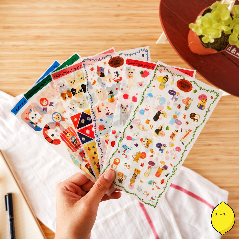 Stiker Motif Kucing Choo Choo Cat Diary Deco Stickers