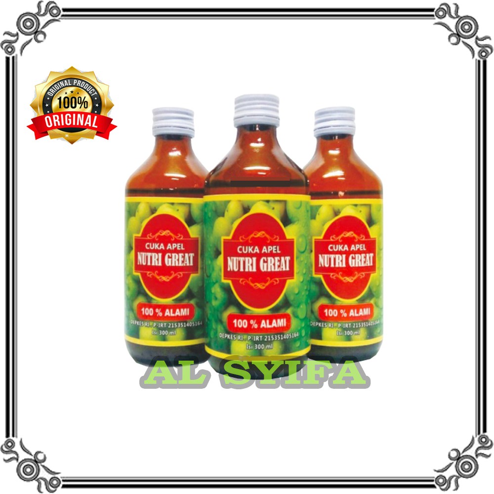 

Cuka Apel Nutri Great Original - Herbal Asam Urat Jantung Kolesterol