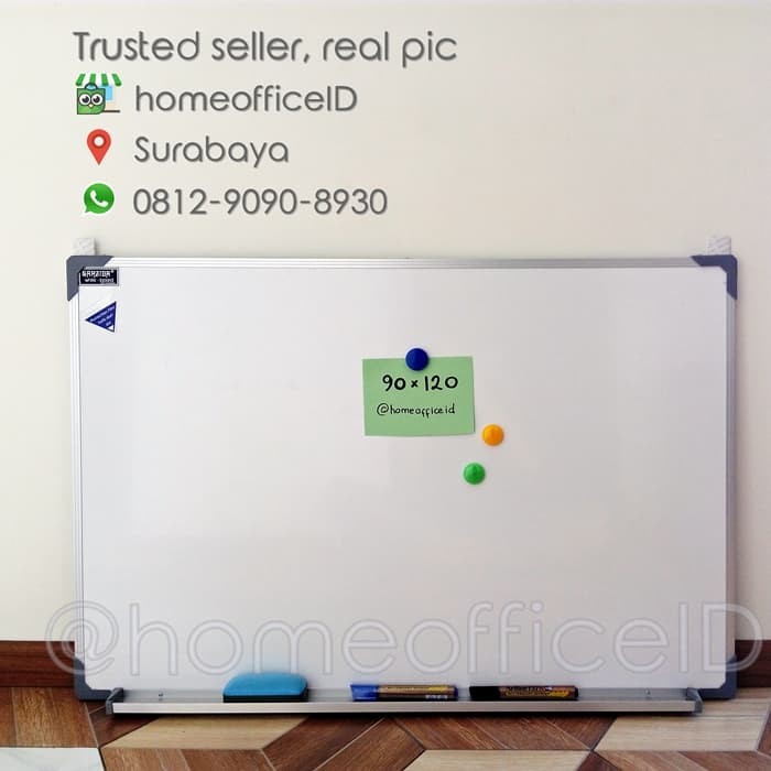 

SANZIBA White Board Magnetic 60x120 cm Papan Tulis Gantung Promo