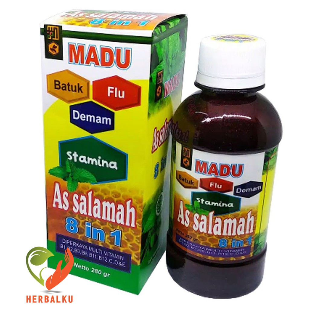 

Madu As Salamah 8 in 1 Stamina Madu Batuk Flu Demam 280 gr ORIGINAL