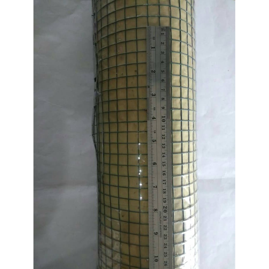 Kawat Loket Hijau / Ram Pvc Anti Karat 1/2Inch X 90Cm (Harga Per Rol) High Quality