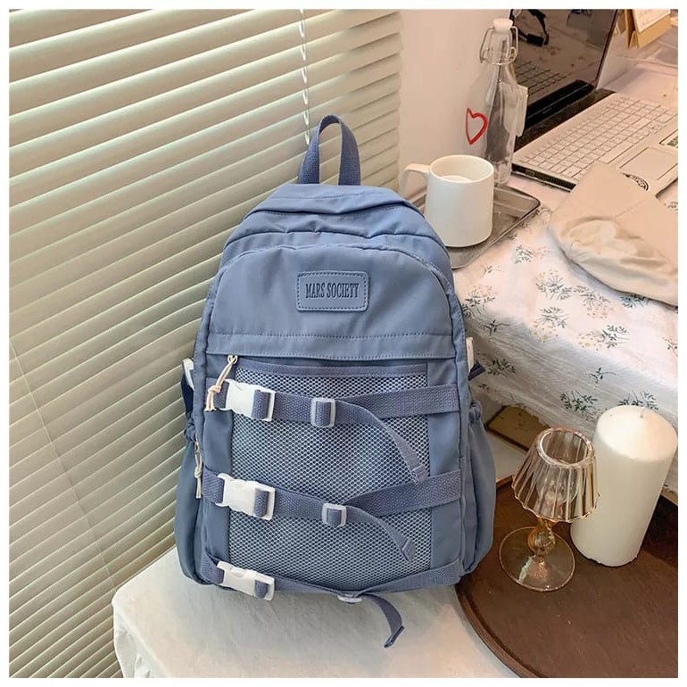 Baru Populer 2021 Ransel Korea Murah Tas Punggung Perempuan Dewasa Sederhana Backpack Laptop Komputer Ringan Kuliah Kerja Sekolah Back Pack Wanita Remaja Pria Gendong Cewek Cowok Kasual Model Kekinian-7