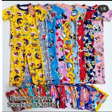 piyama baby terry seven piyama anak baju tidur anak