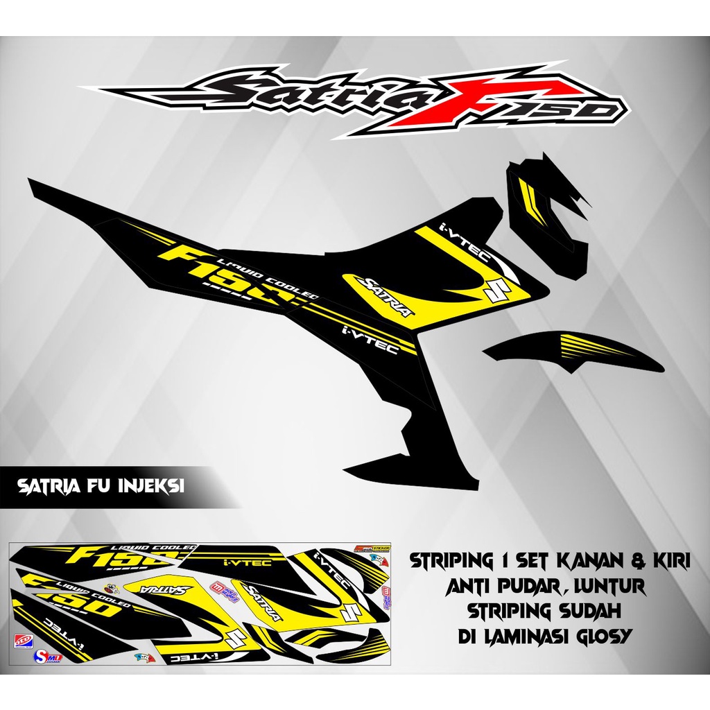 STRIPING STICKER SATRIA FU INJEKSI F150