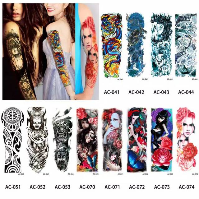 (COD) Tatto Temporer Full Tangan / Lengan