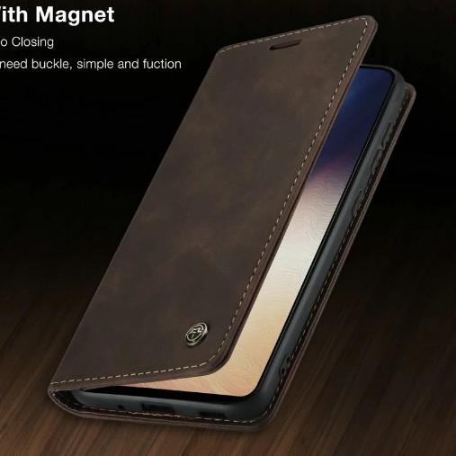 ❁ Flip Case CaseMe Redmi Note 9 - Redmi Note 9 Pro Premium Leather Flip Wallet Case Casing Dompet Ma