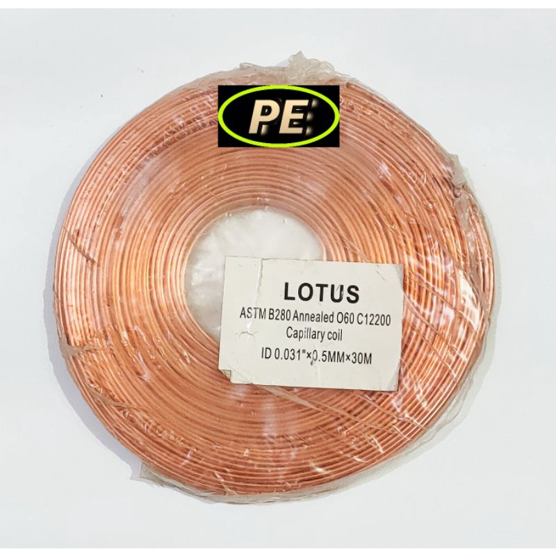 ==> PIPA  KAPILER  0,31" x 0,5mm  { 1 ROLL }
