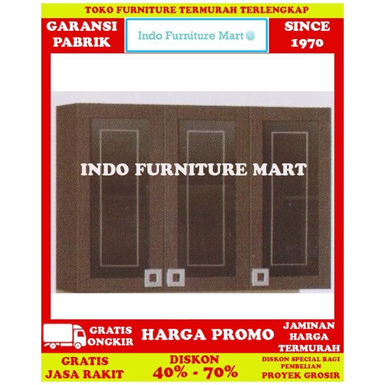 Kitchen Set Lemari Dapur Atas  Big Panel Kca 933 3 Pintu Lotus