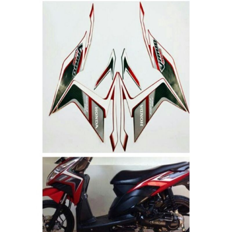 STRIPING LIST STIKER HONDA VARIO 110 TECHNO TAHUN 2011 STIKER VARIO 2011 TECHNO