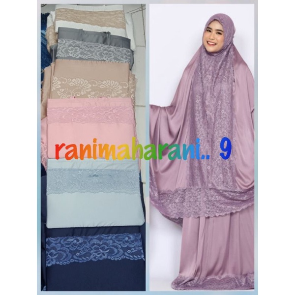 mukena sutera armani/mukena sutera silk / mukena terbaru/mukena mewah Surabaya