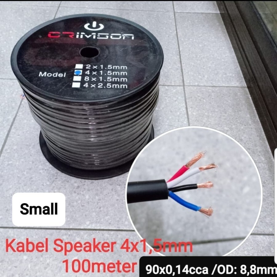 KABEL SPEAKER CRIMSON 4 x 1.5mm 100 METER GAMPANG DISOLDER