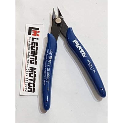 Tang Potong Plato 5&quot; Inci Gunting Tajam Micro Nipper Biru Soft Spring