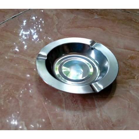 Asbak Tempat Abu Rokok Roko Stainless Steel BULAT