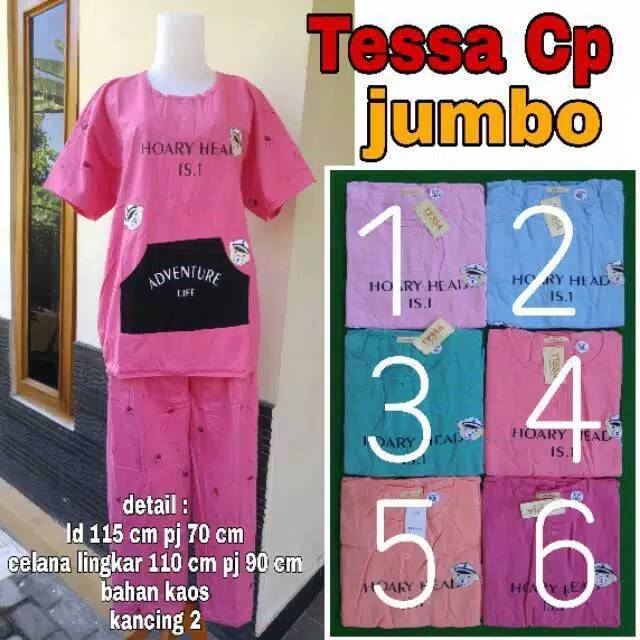 Baju Tidur Cp Jumbo Tessa Shopee Indonesia