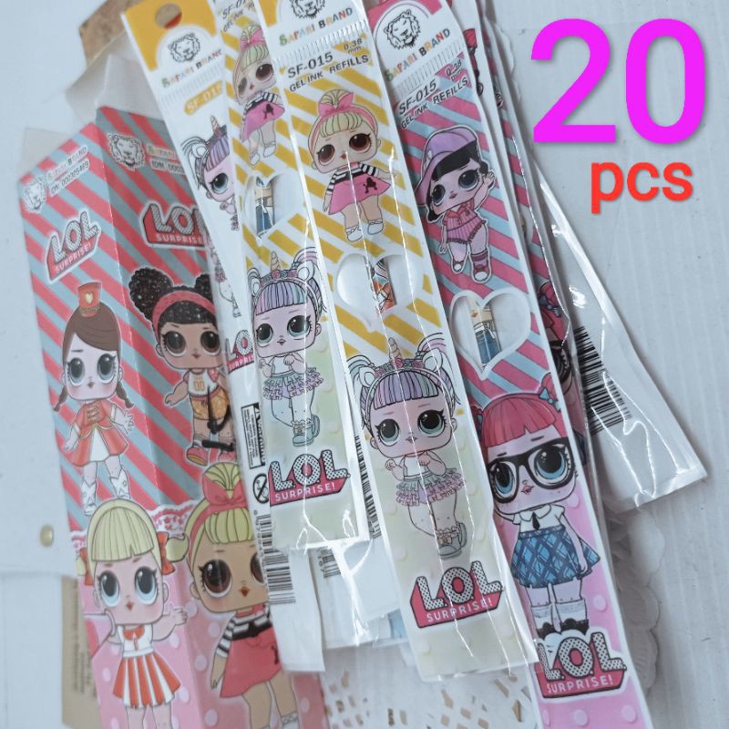 

1box Isi Ulang Pulpen Refill Pen 20pcs Pulpen Karakter