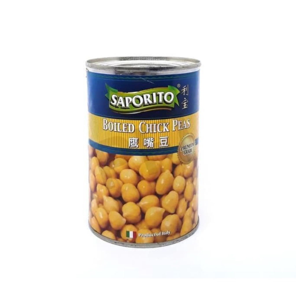 

Saporito Boiled Chick Peas 400gr/ Kacang polong Kaleng/ Import