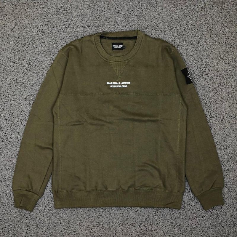 CREWNECK MARSHALL ARTIST HIJAU TUA | OUTERWARE | SWEATER