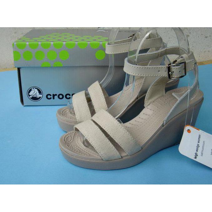 crocs women's leigh wedge