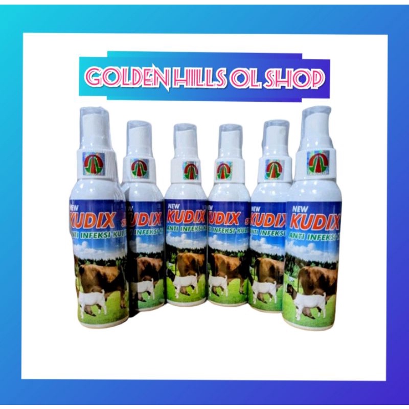 Kudix Spray 120ml Mengobati infeksi kulit seperti scabies , eksim, gatal-gatal, koreng pada sapi, ka