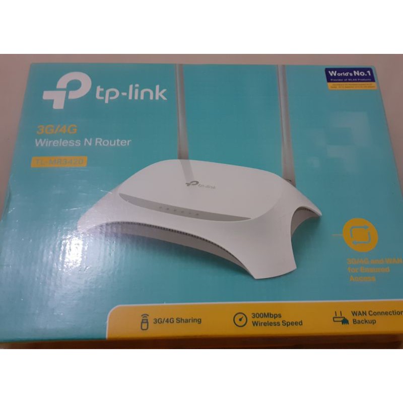 PAKET MODEM 4G ROUTER TP-LINK MR3420+HUAWEI E3372-607